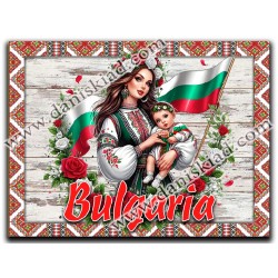 МАГНИТ БЪЛГАРИЯ  С ФОЛКЛОРНИ МОТИВИ