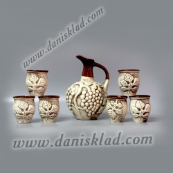 КОМПЛЕКТ ЛОЗОВ ЛИСТ И 6 БР. ЧАШИ