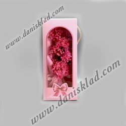 БУКЕТ ЦВЕТЯ В КУТИЯ 11-16 СМ.